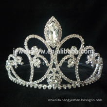Wholesale Hot Sale Popular Exquisite Romantic Beautiful Bridal Flowers Alloy Silver Crystal